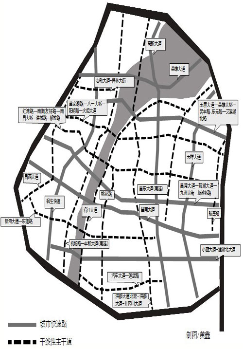 南昌十纵十横路网渐成 专家:需更好对接交通枢纽 南昌作为省会城市