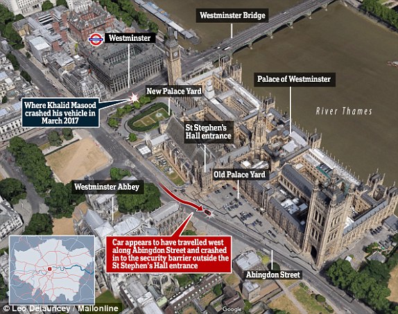 英国男子驾车在议会大厦外冲撞人群