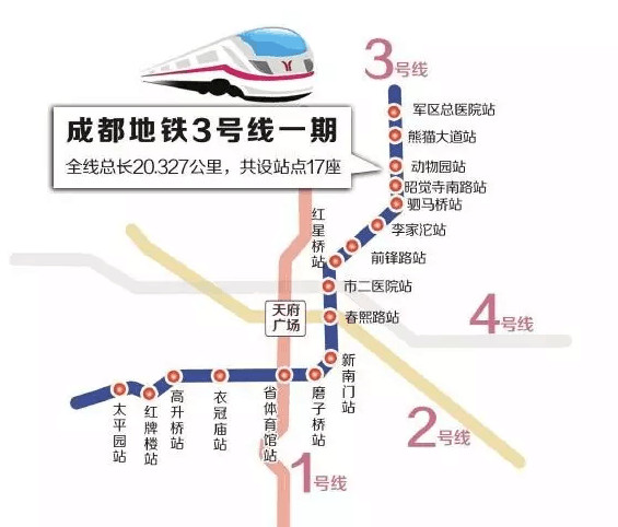 春熙路地铁路线图片