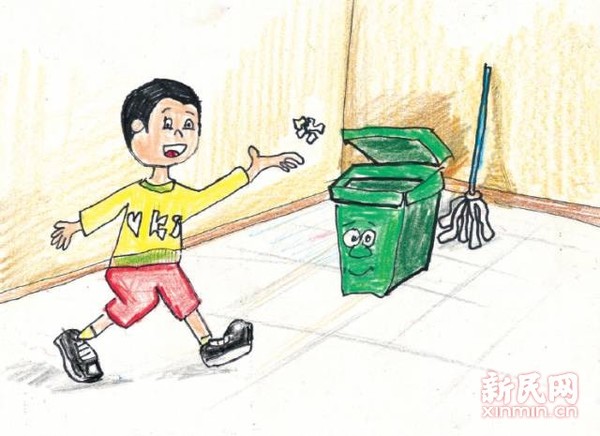 垃圾要扔垃圾桶