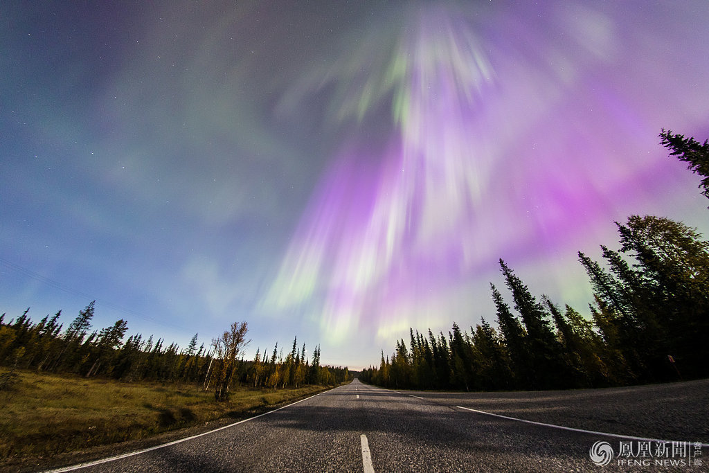 实拍芬兰极光