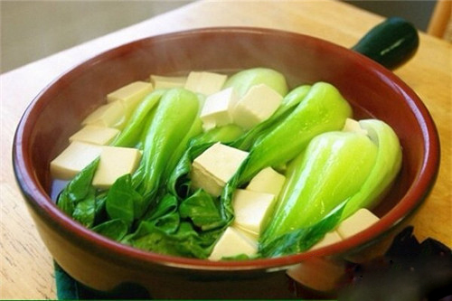 青菜豆腐保平安图片