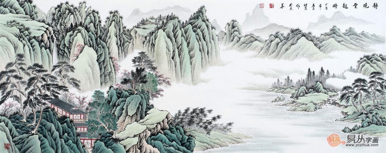 当代山水名家刘海青书画作品欣赏