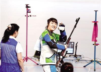 的全运会射击女子50米步枪三种姿势的比赛中,河南选手常静发挥稳定