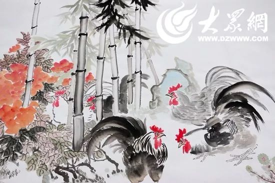 厉害了!莒县有位画家画了100只鸡