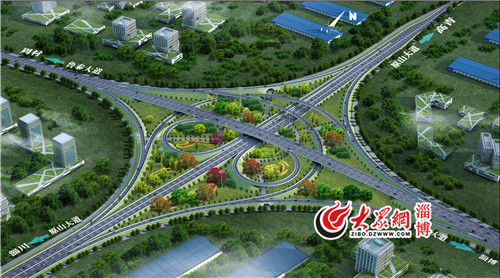 淄博原山-鲁泰互通立交今起施工