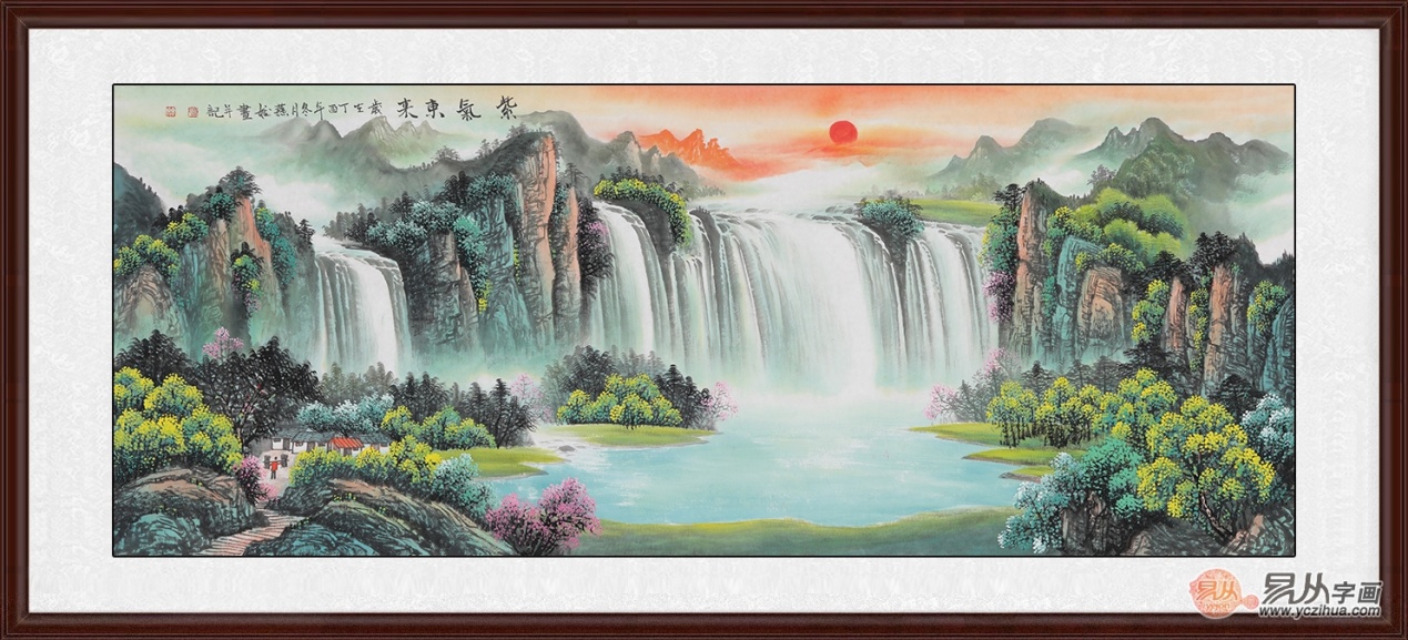 客厅适合挂什么样的山水画艺术彰显璀璨人生