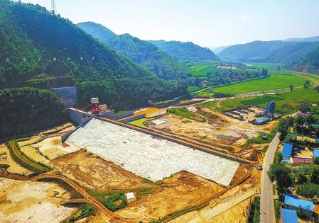 庆阳葫芦河莲花寺水库主体工程完工