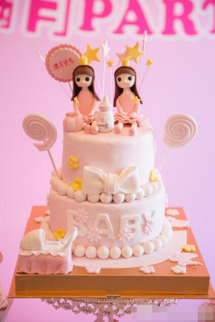 月子中心双胞胎宝宝满月 杨云在爱帝宫月子会所坐月子