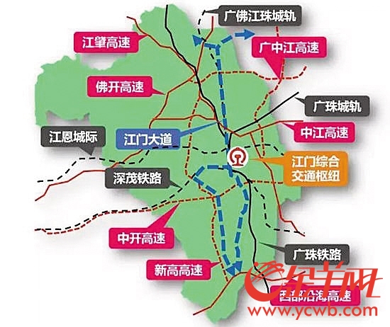 江门大道路线图图片