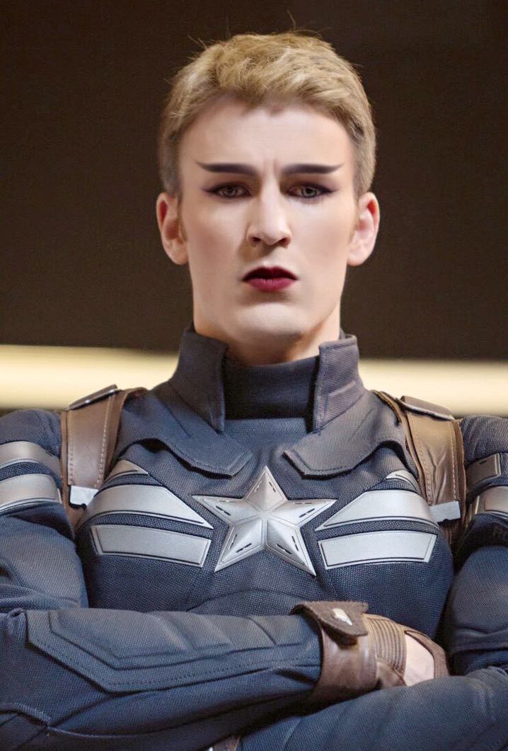 囧图美国队长黑化造型提前曝光44图